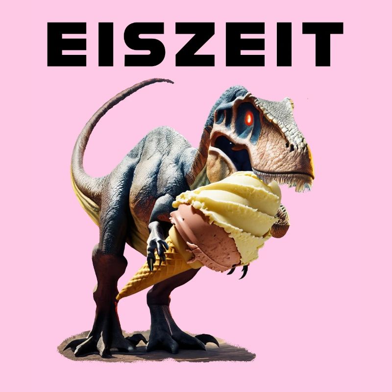 Eiszeit mit Dinosaurier