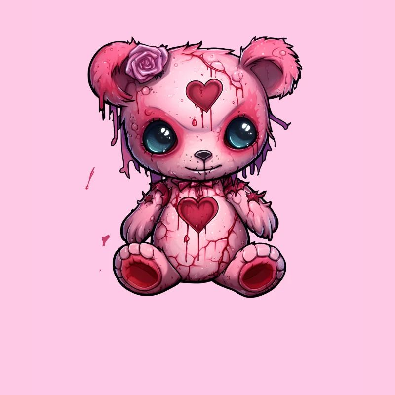 Bär Voodoo Goth Ästhetik