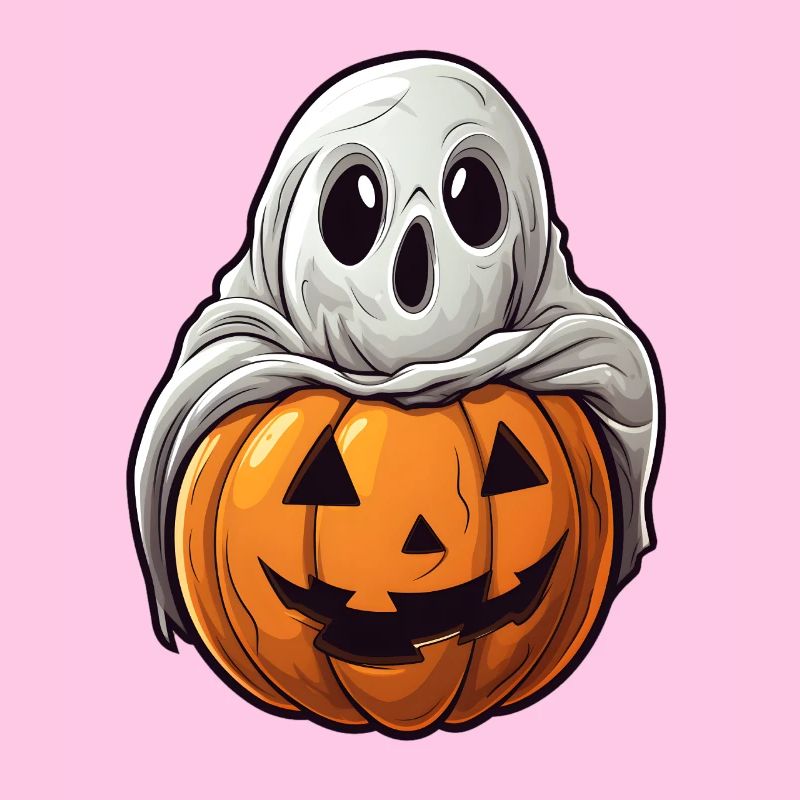 Ghost Pumpkin Halloween Comic