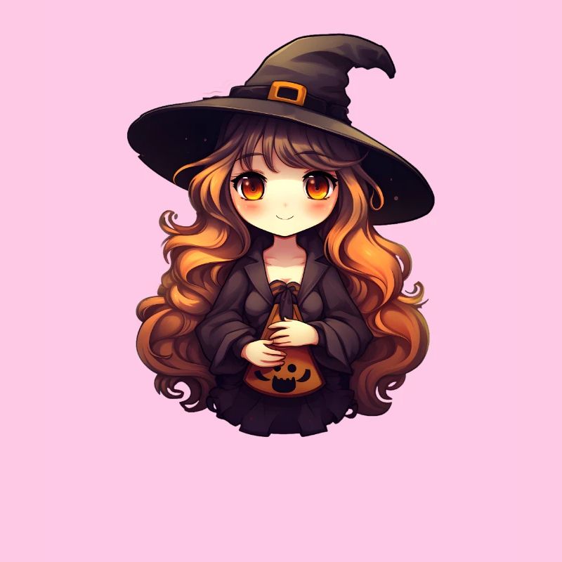 Visage de sorcière d’Halloween