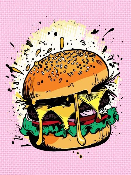 Cheeseburger Comic Burger