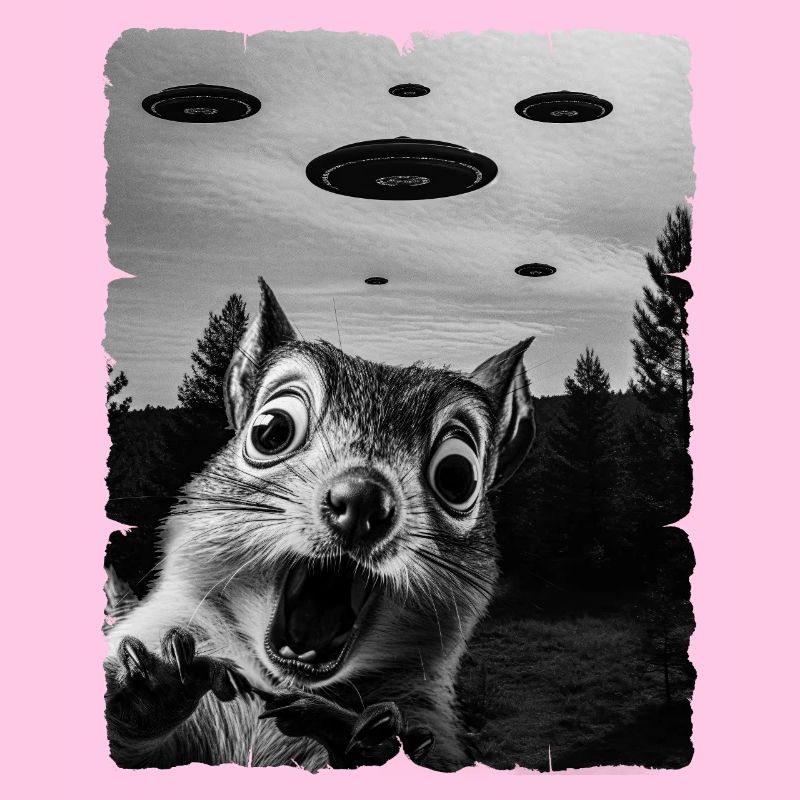 Écureuil Alien Invasion Uap Weirdcore