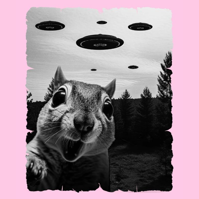 Écureuil Alien Invasion Uap Weirdcore