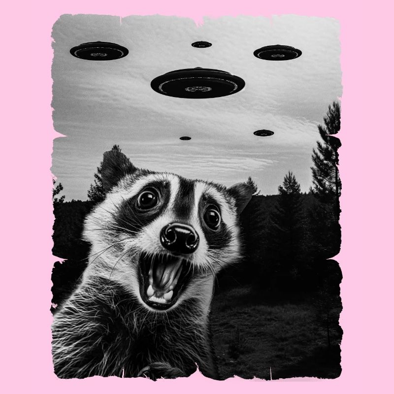 Waschbär Auserirdisch Invasion Uap Weirdcore