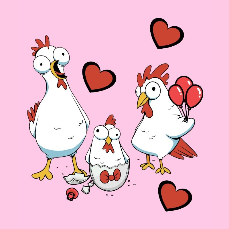 Pregnancy, Birth, Family, Chicken, Eggshell, Egg