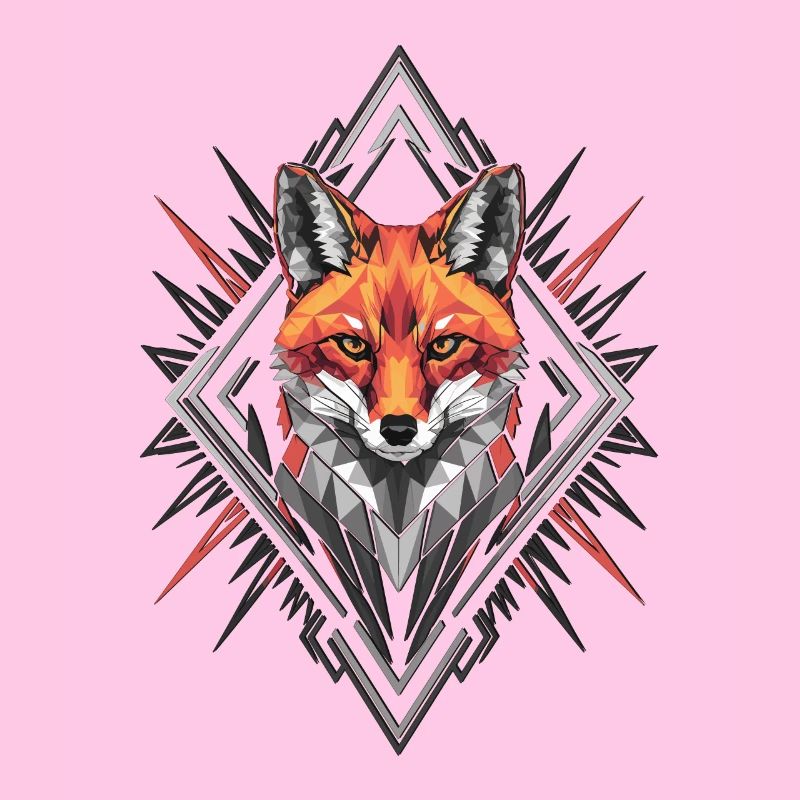 Geometric Fox Artwork