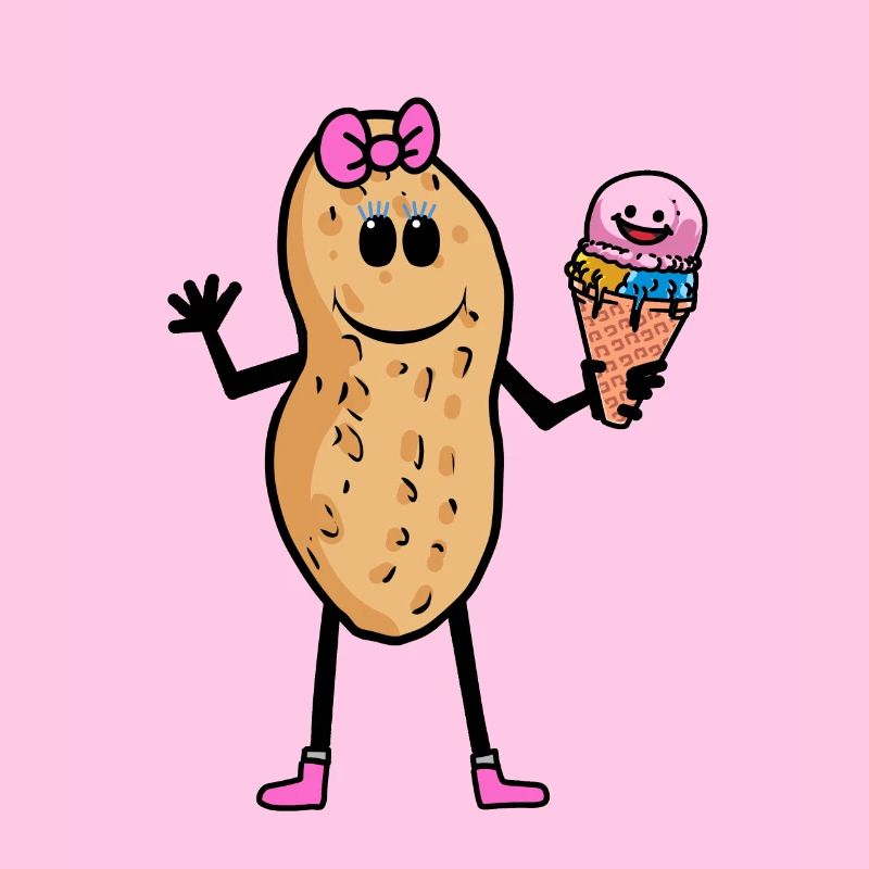 Peanut Peanuts Kids Enfant Bébé Ice Cream Cone Ice Cream