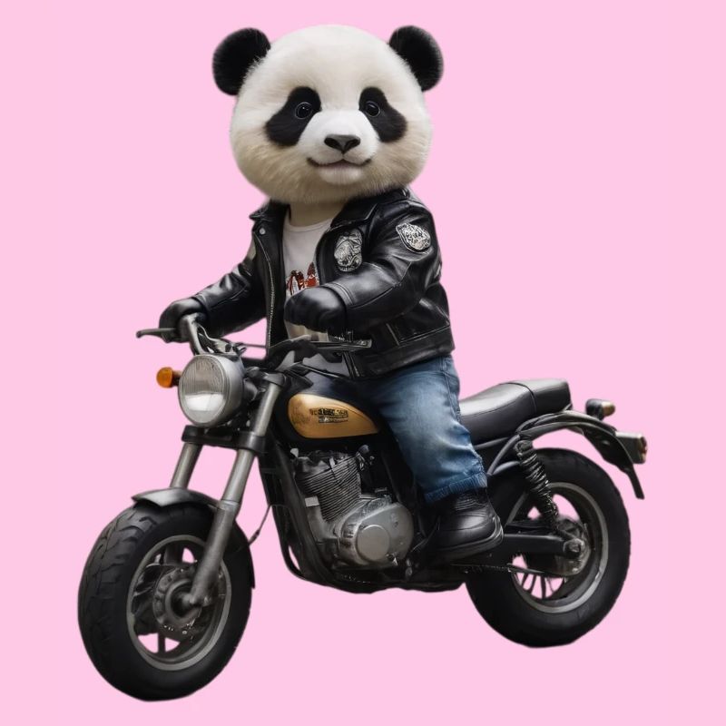 Biker Panda