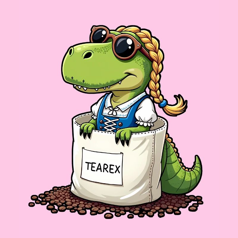 Tea Rex Dinosaurier traditionellen Dir Tee