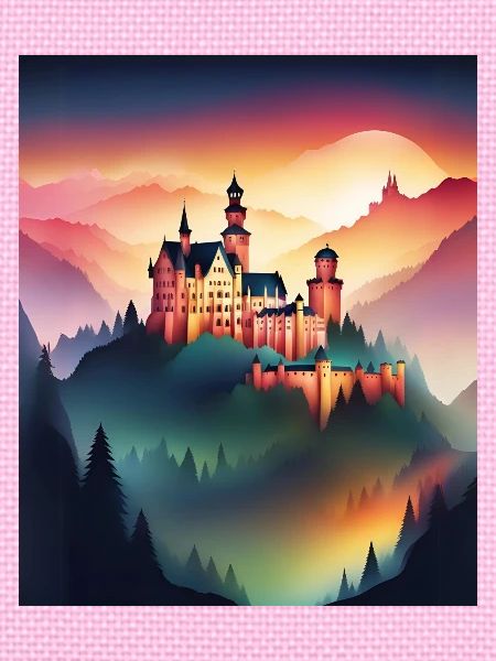 Wunderschöne rumänische Burg