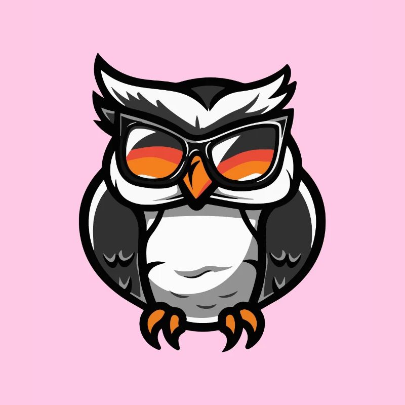 Eule Comic Cool