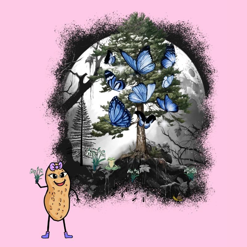 Peanut Spring Snowdrop Flowers Forest Nature