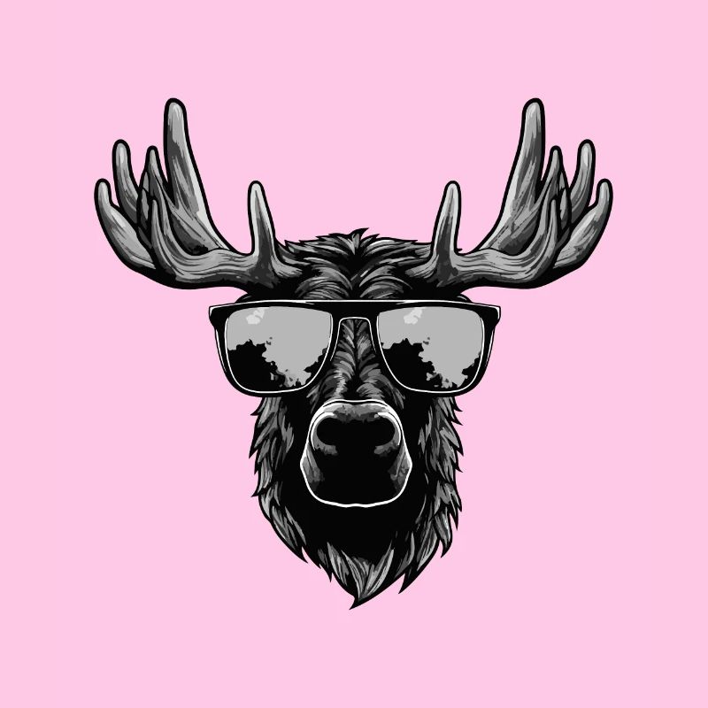 Fête cool hipster d'orignal