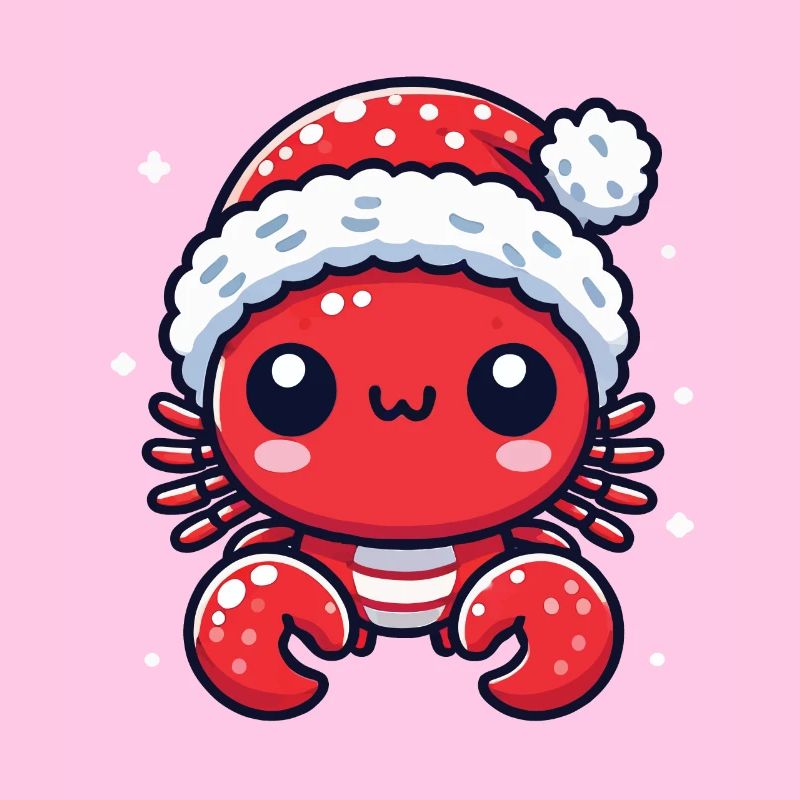 Douce joie de crabe de Noël