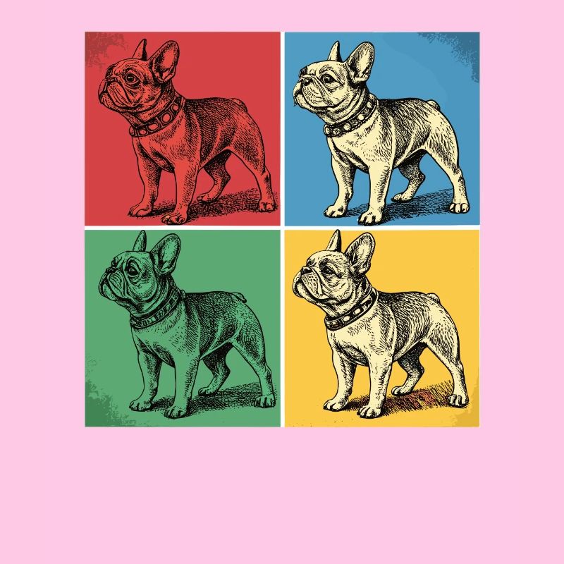 Bouledogue français Pop Art Design