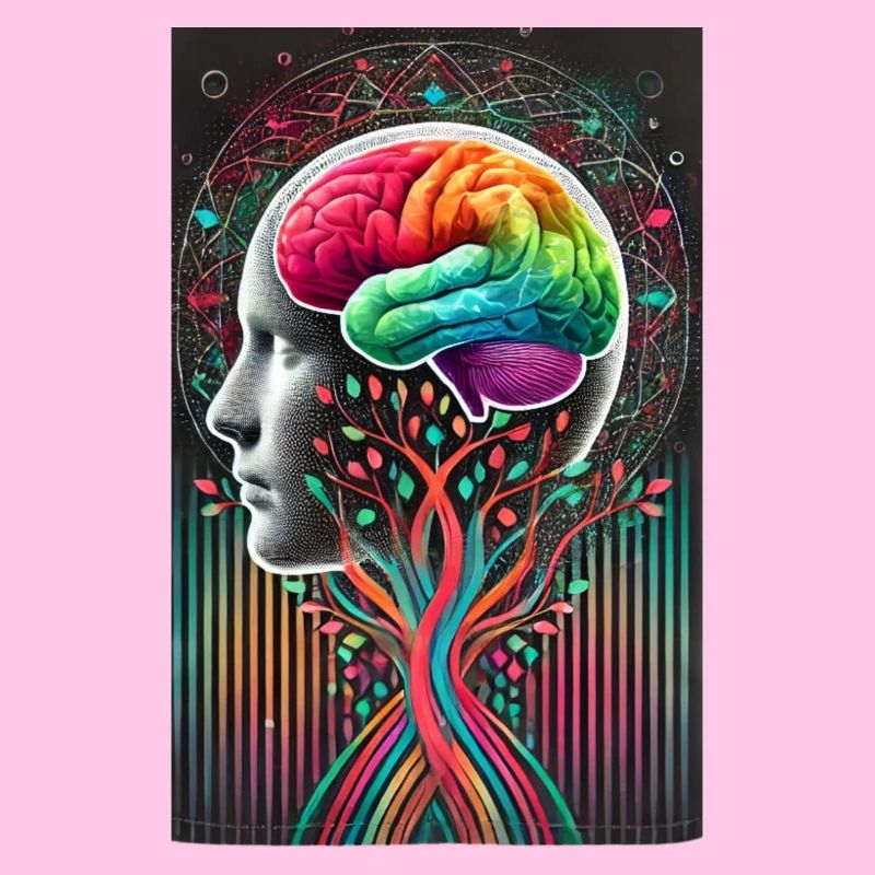 Surreal Brain Tree Design – Creative Fusion