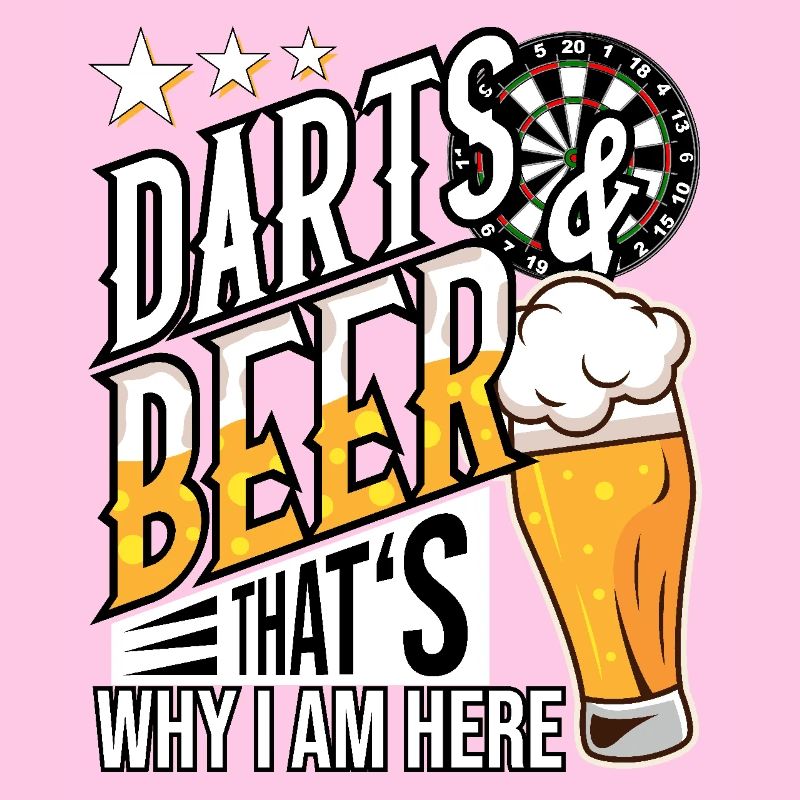Fléchettes et bière, c’est pour ça que je suis là Idée cadeau