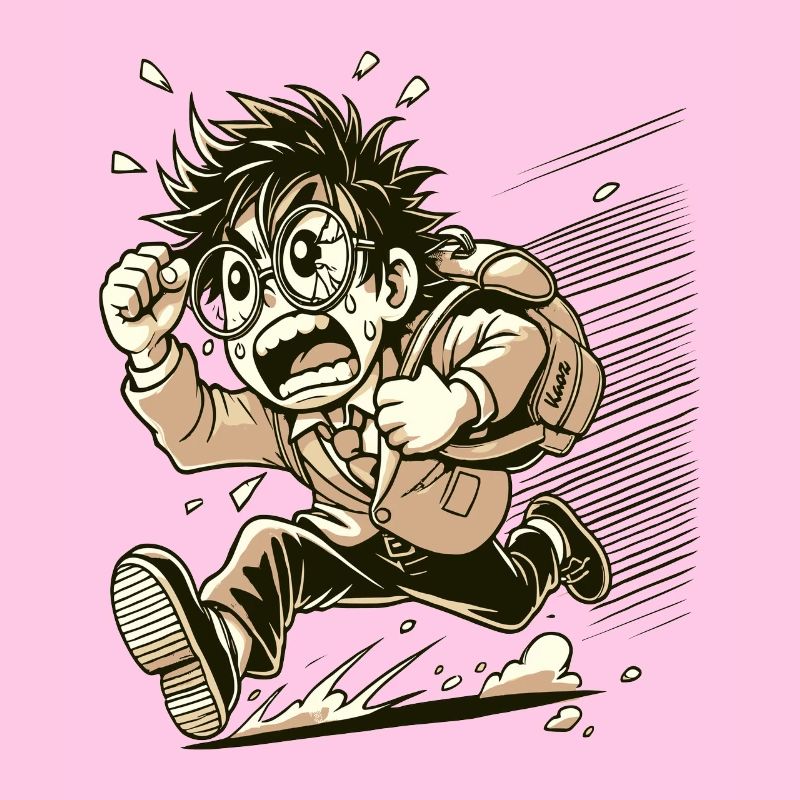 Otaku en colère nerd japonais