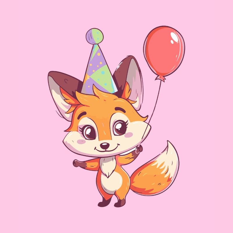 Fox Birthday Baby