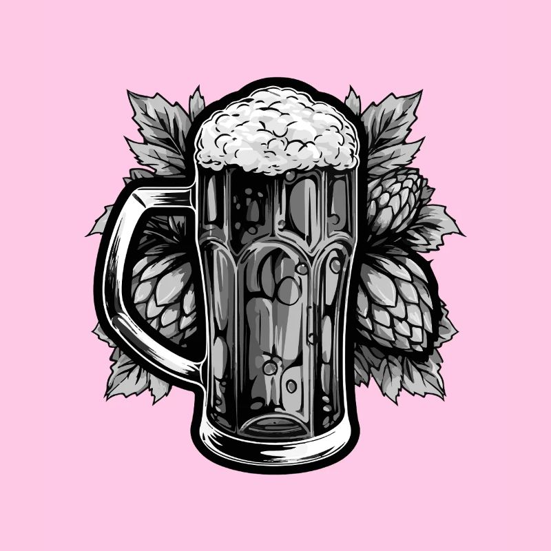 Beer Mug Hops Malt Beer