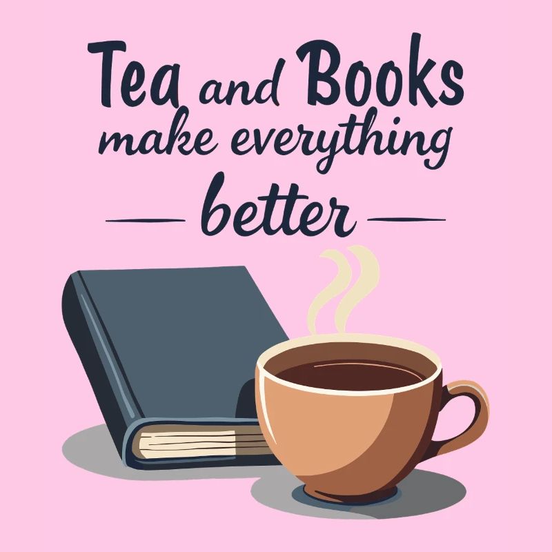 Tea and Books Quote