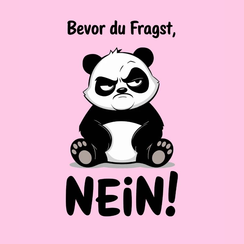 Before You Ask No Panda Bear Bad Mood