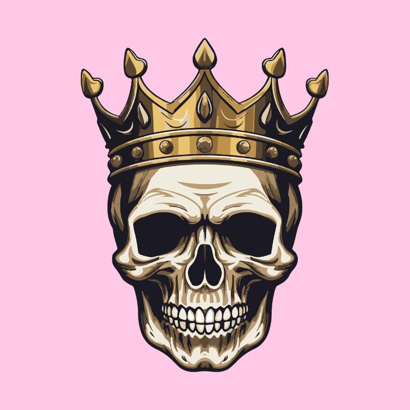 Crâne Roi Couronne