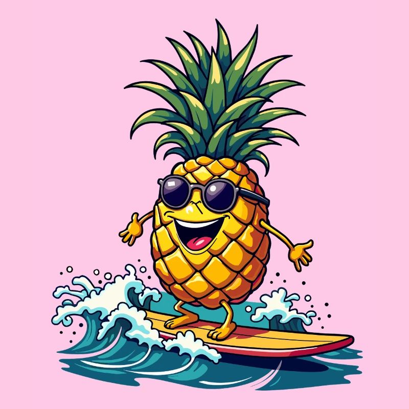 Ananas Surfer Surf Feel L’été