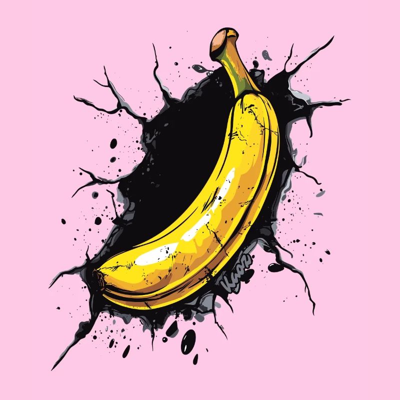 Banana breaks through wall