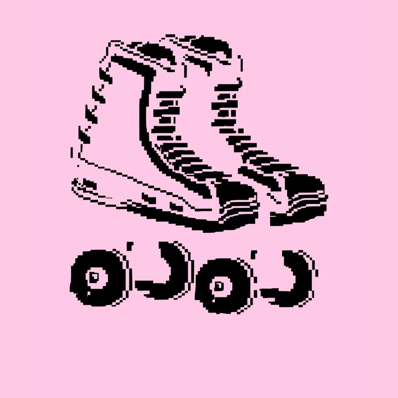 Roller Skates Pixel Kunst