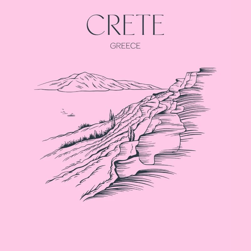 Grete Grèce Souvenir Crète Paysage