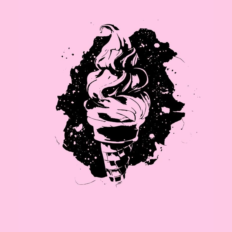 Dessin de crème glacée molle