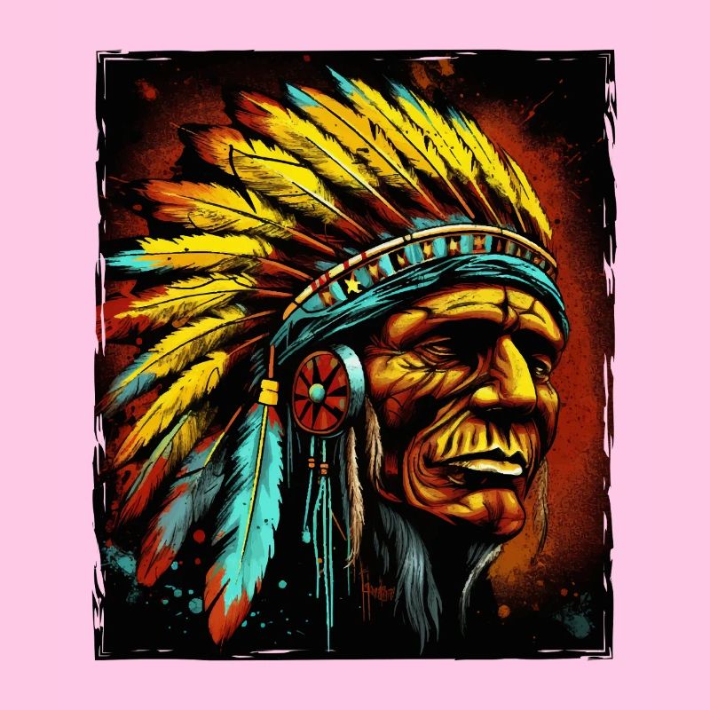 Apache Indianer Häuptling Totenkopf