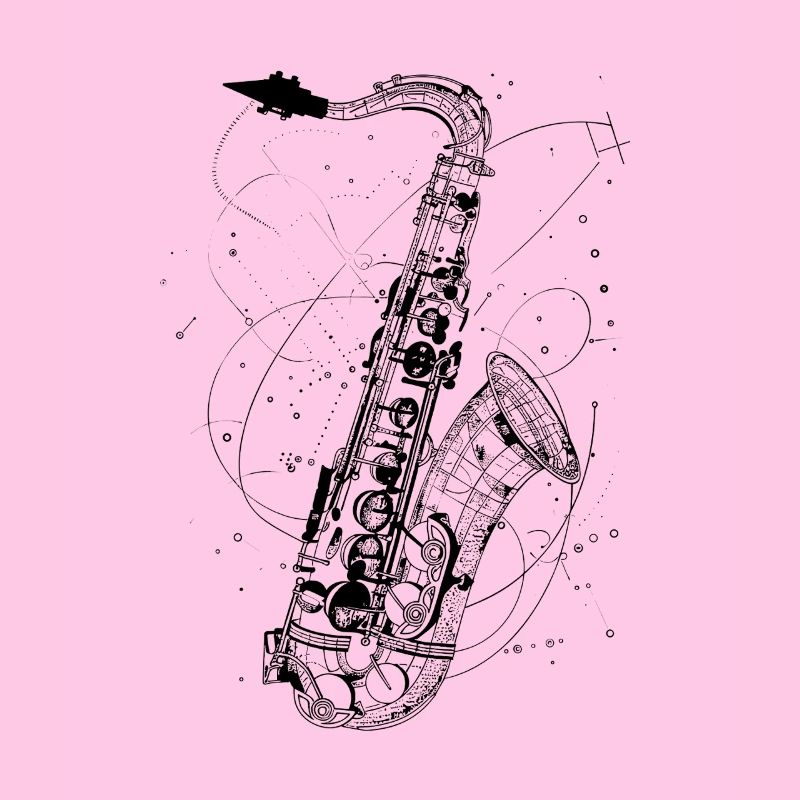 Dessin de saxophone