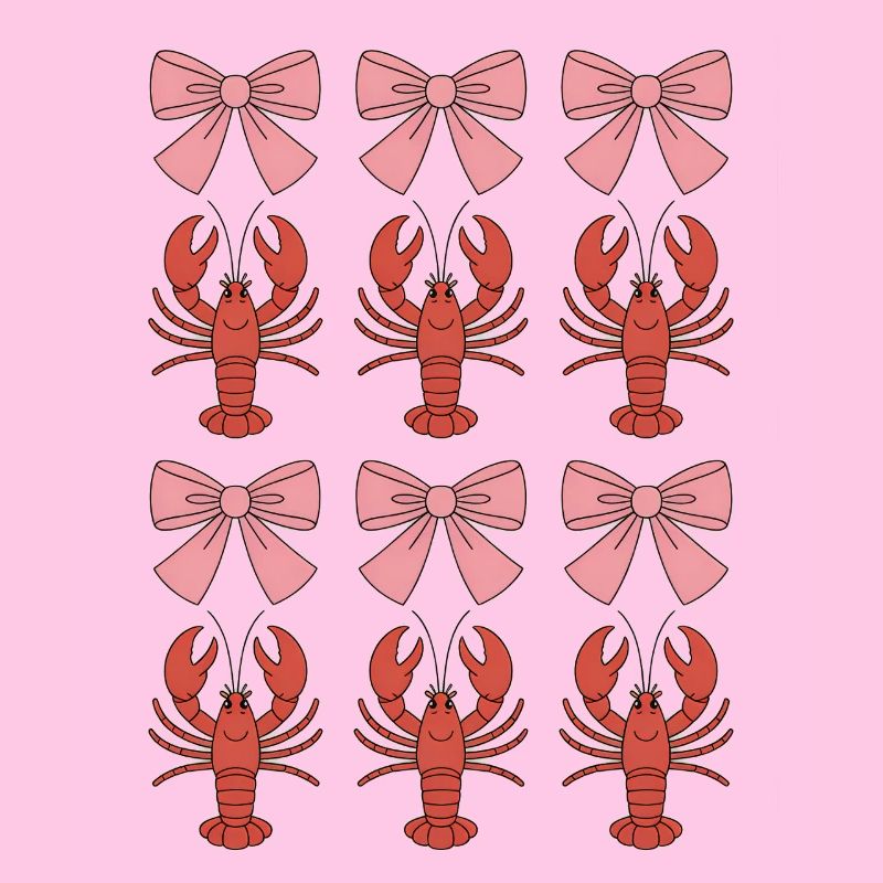 Coquette Lobster Bows Pattern
