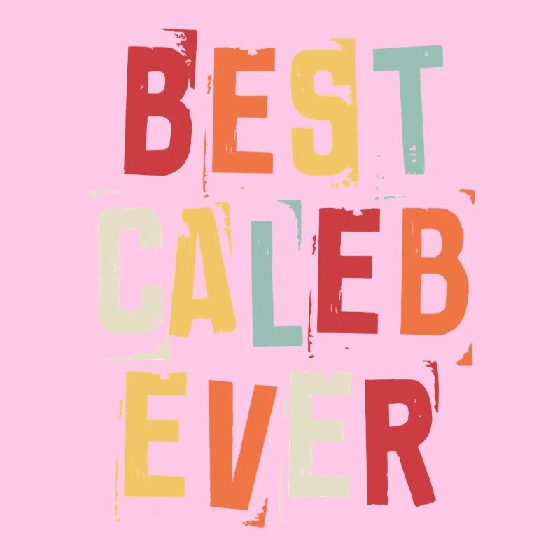 Best Caleb Ever First Name Retro Text Gift