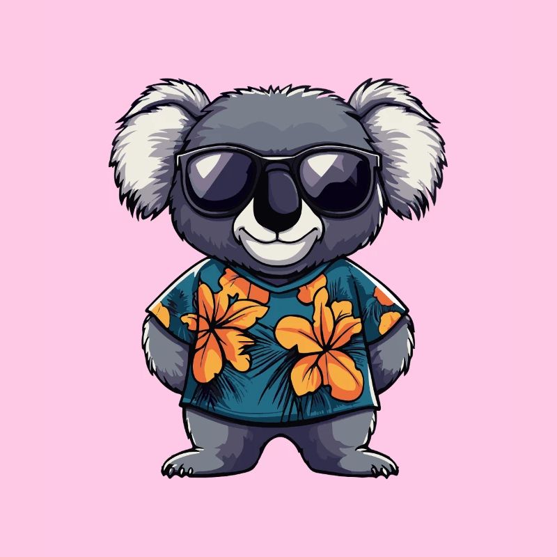 Koala Comic Urlaub