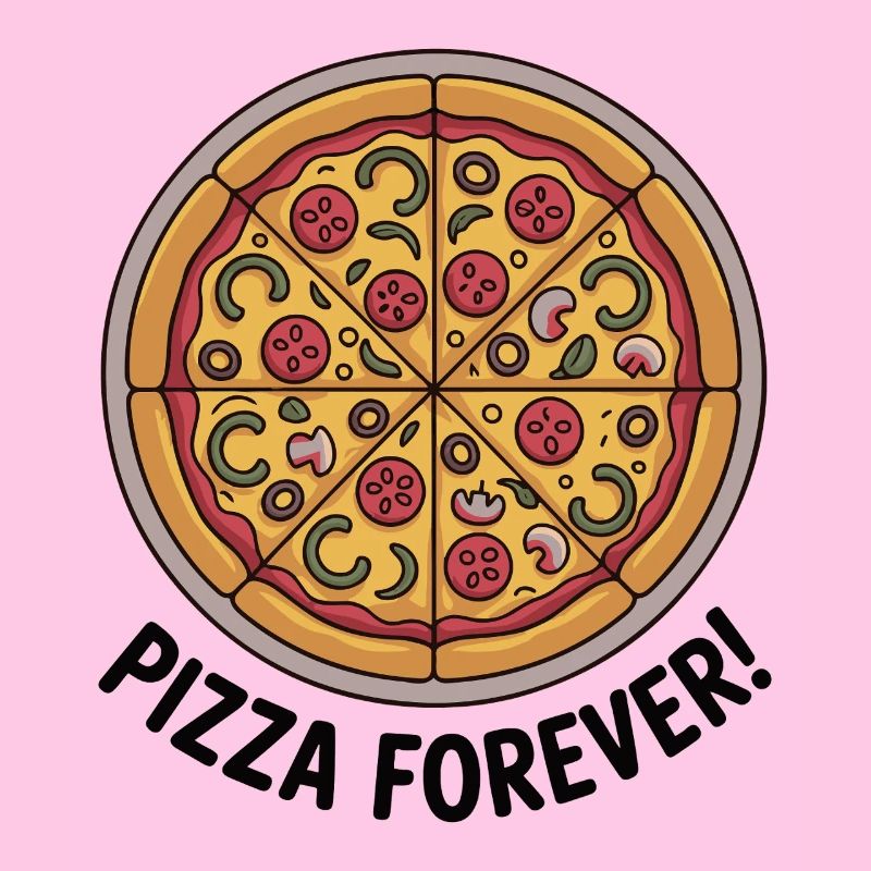 Retro Pepperoni Pizza Slice Muster