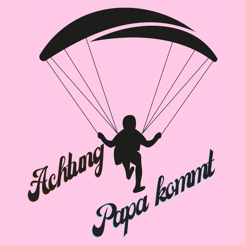 Papa Kommt mit Fallschirm