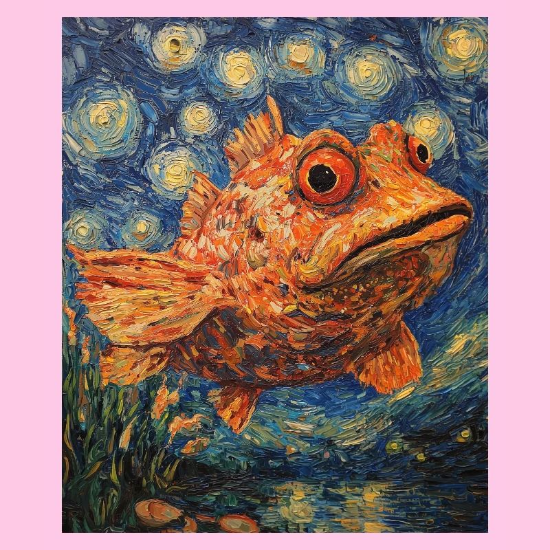Poisson à la Van Gogh