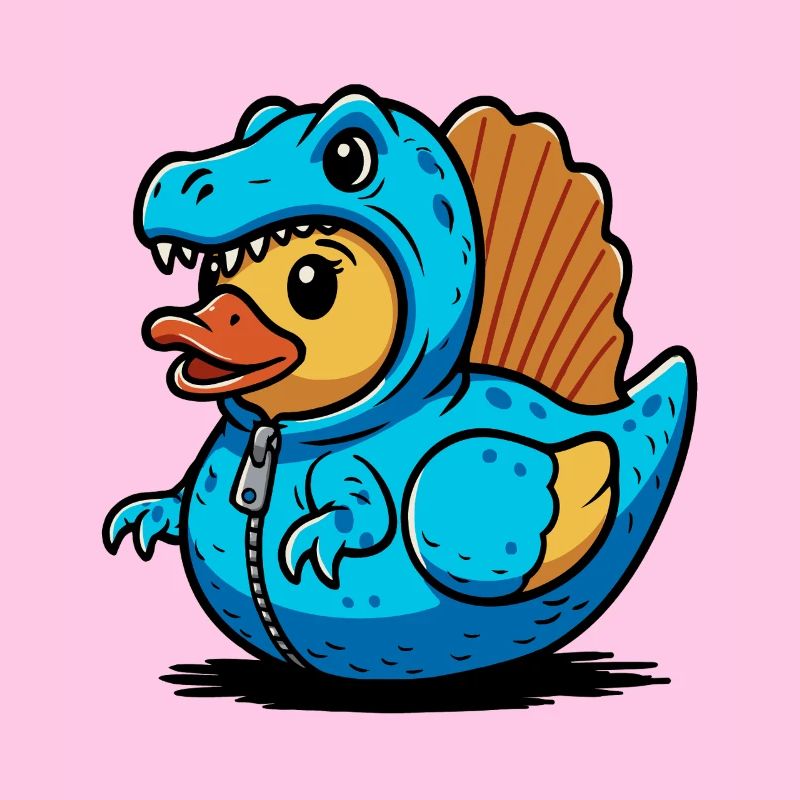 Spinosaurus Blauer Dino-Drache Entchen