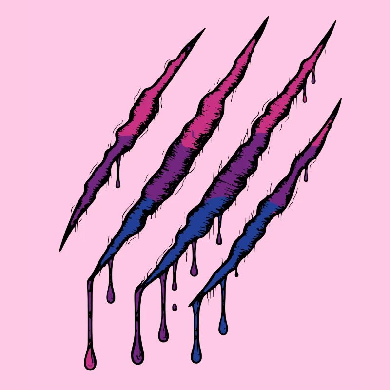 Bi Pride Claw - Drapeau bisexuel Griffe