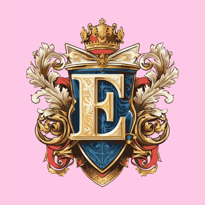 E Letter Name Crown