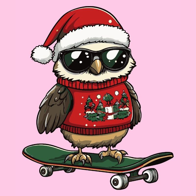 Eule Weihnachten Lustig