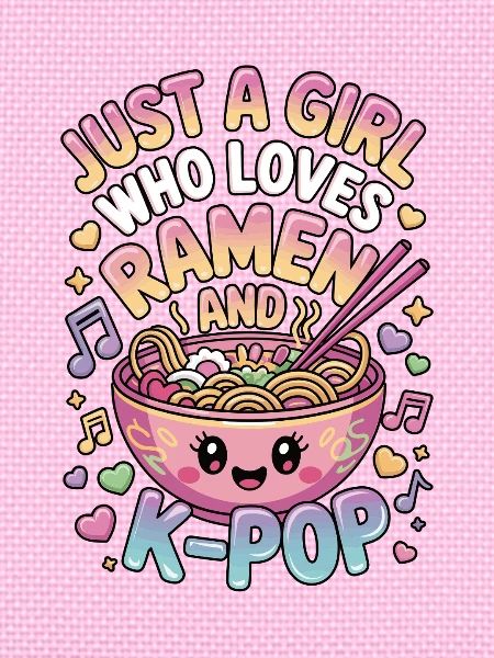 K-Pop Ramen Mädchen Motiv