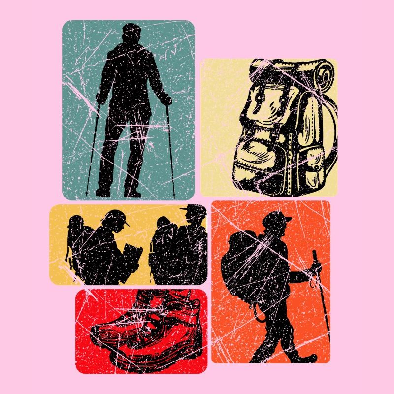 Wanderpfad Collage