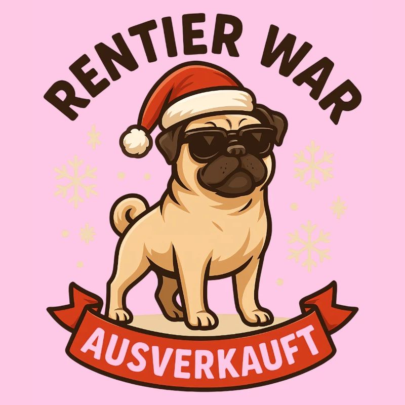 Reindeer a affiché complet Pug Pug
