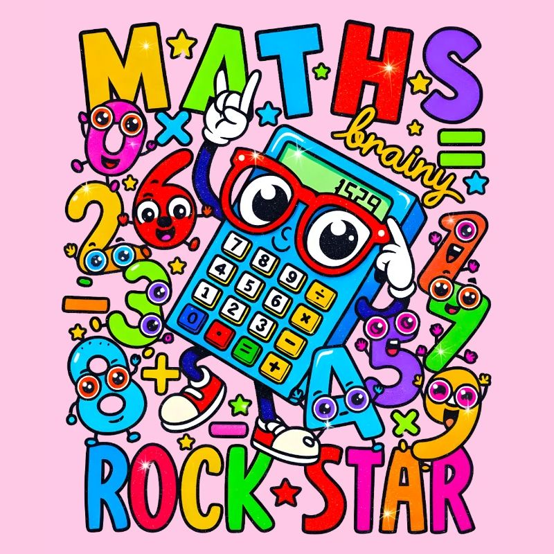 Math Rock Star Rechner Neon