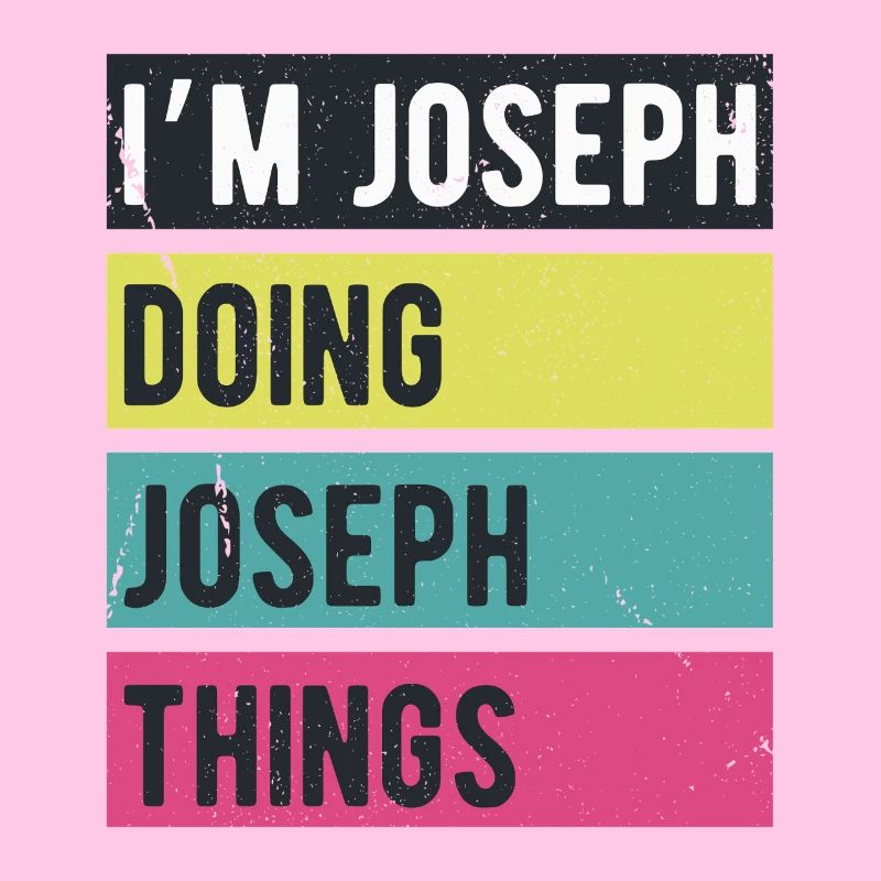Ich bin Joseph Mache Joseph Dinge Retrofarben