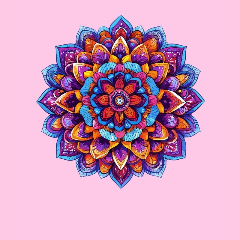 Regenbogen Mandala Kaleidoskop